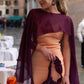 CHIFFON COVER AUBERGINE