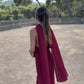 CHIFFON SCARF BORDEAUX